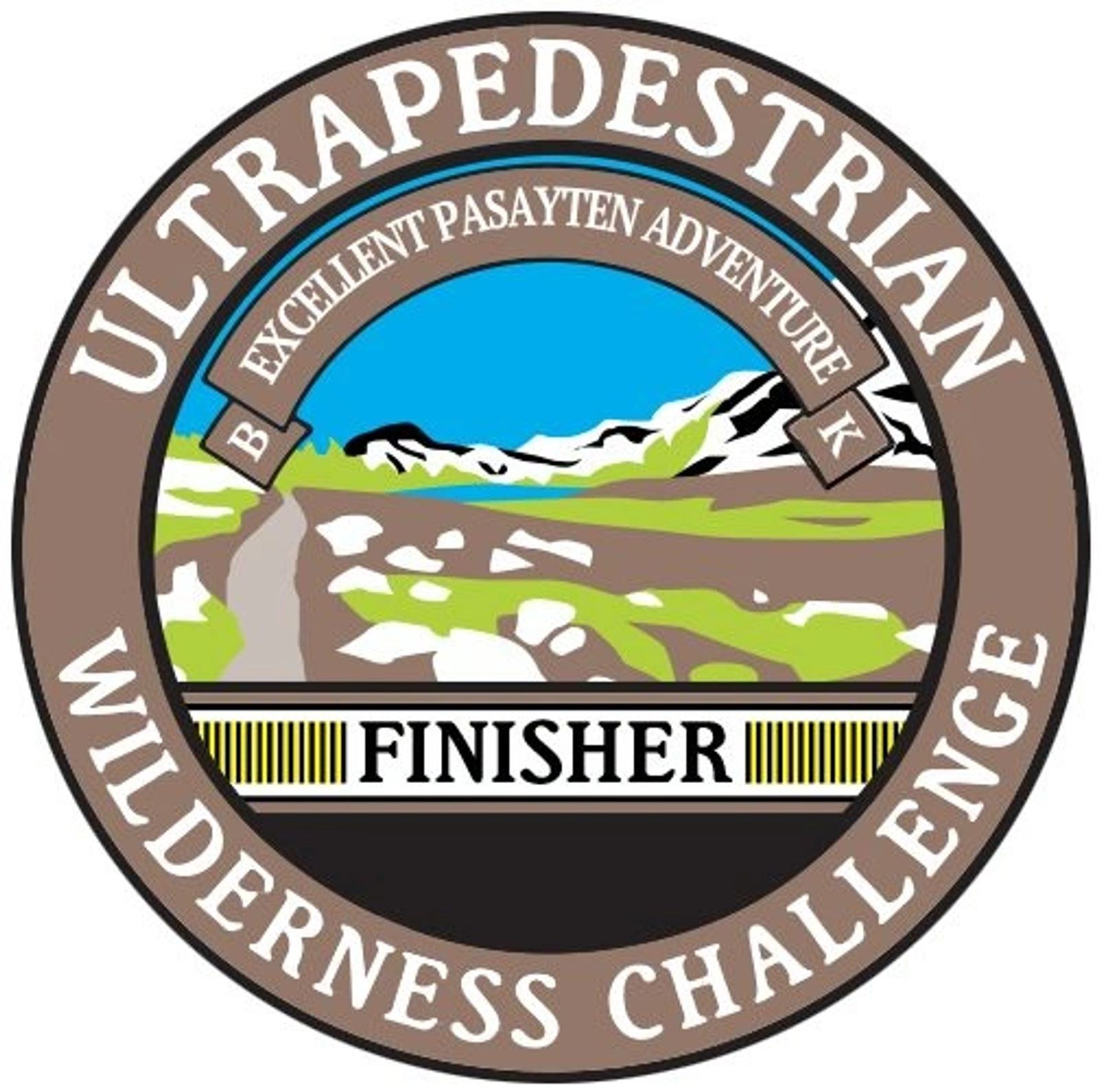ULTRAPEDESTRIAN Wilderness Challenge finisher badge.